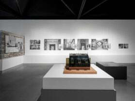 Vue de l'exposition Architextures et perspectives
