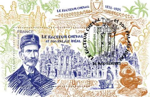 Timbre hommage au Facteur Cheval